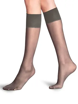 FALKE | Kniestrümpfe PURE MATT 20 Den powder | braun